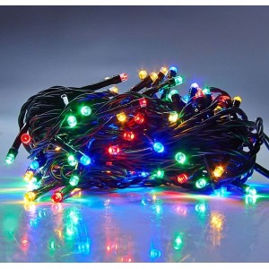 Гирлянда светодиодная, длина 35.0м, нить темная, 500LED диодов, с контроллером, цвет-мульти. Артикул Г5504-1